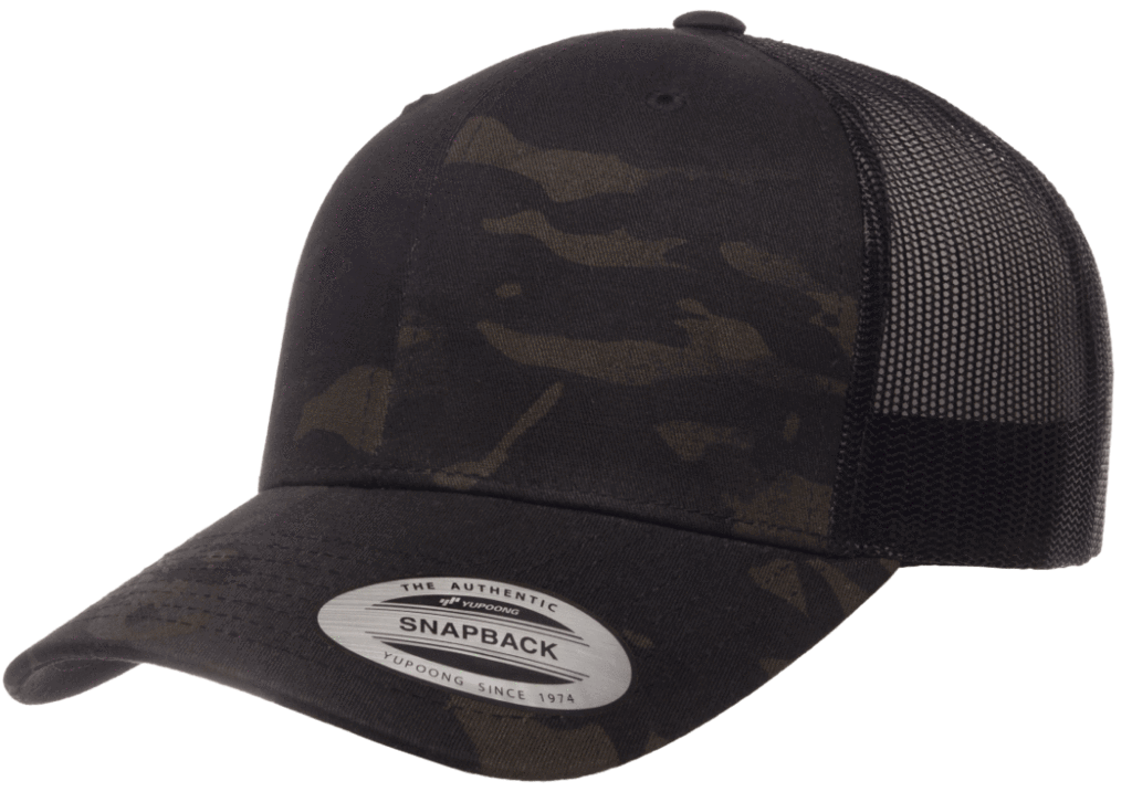 Black MultiCam Mesh Back Ball Cap