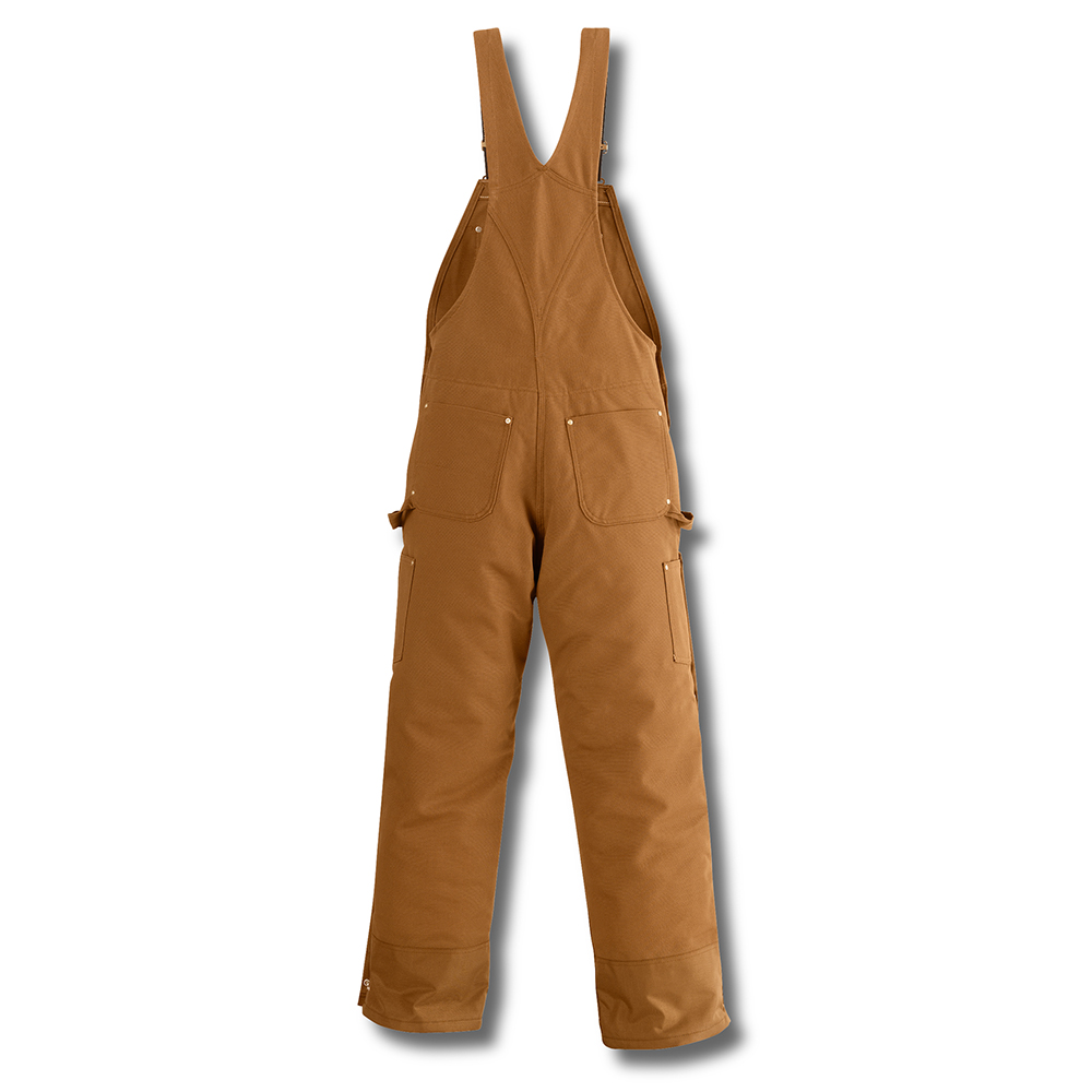 Carhartt Duck Zip-to-Thigh Bib -- Quilt Lined