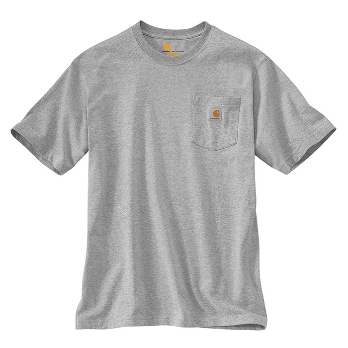 grey carhartt pocket tee