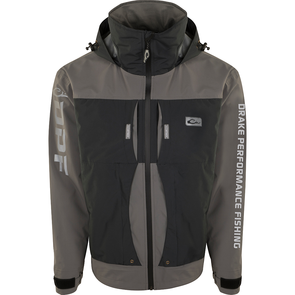 Drake-Performance-Fishing-Guardian-Elite-Pro-Ultra-Lite-3-Layer-Waterproof-Jacket-Big-Tall-Hunt-Fish-BigCamo-Gray-Black