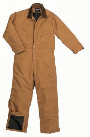 WALL'S Brown Duck Midweight Insulated Big and Tall Work Coverall