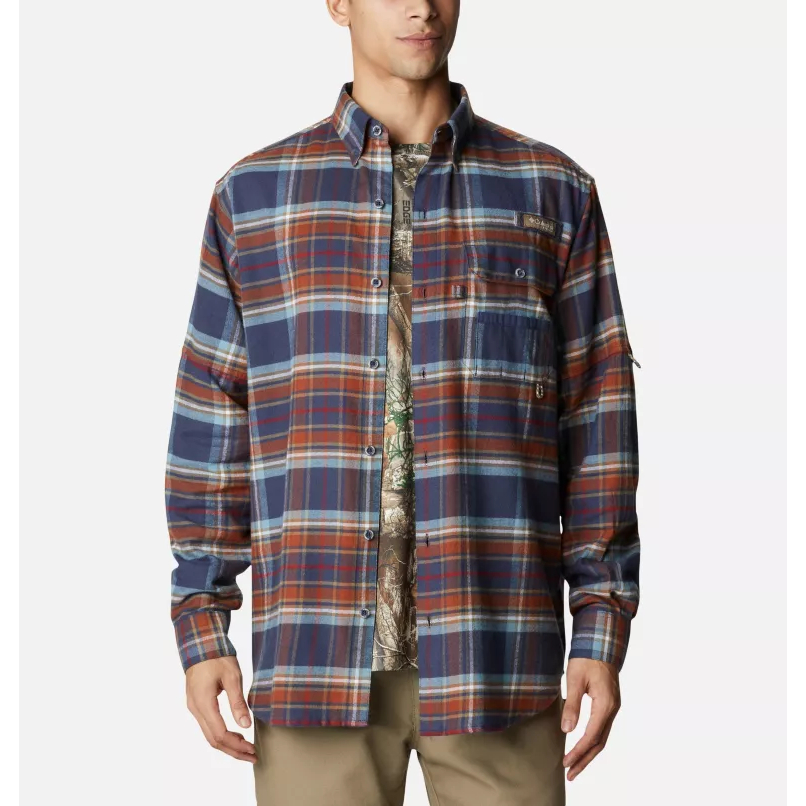 columbia-sportswear-PHG-sharptail-storm-plaid-flannel-shirt-hunt-fish-big-tall-bigcamo