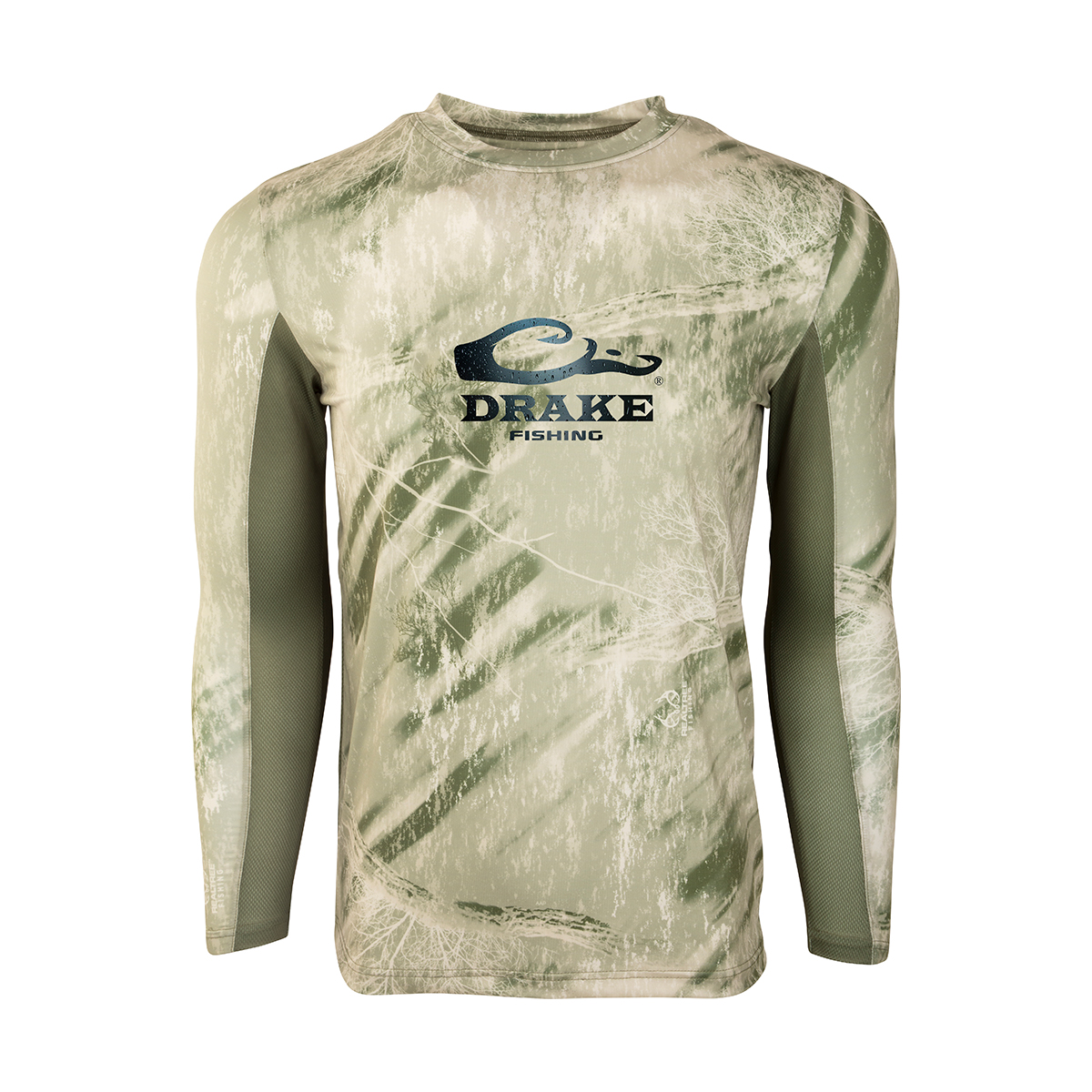 Drake Performance Fishing Shield 4™ Mesh Back Crew Neck L/S