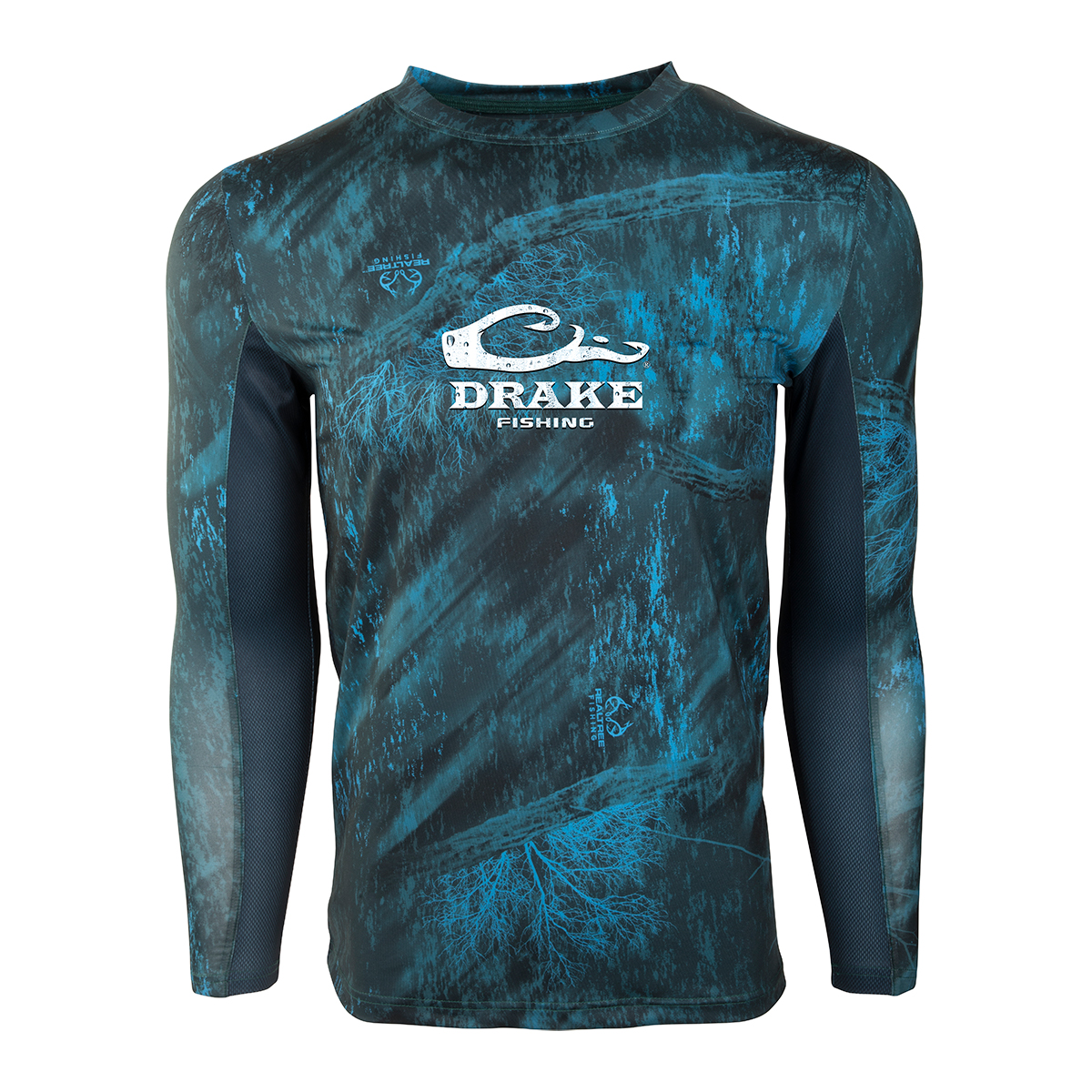 Drake Performance Fishing Shield 4™ Mesh Back Crew Neck L/S