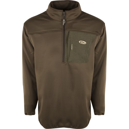 drake-waterfowl-endurance-quarter-zip-pullover-DS8605-brown-lifestyle-apparel-gear-hunting-fishing-big-tall-bigcamo