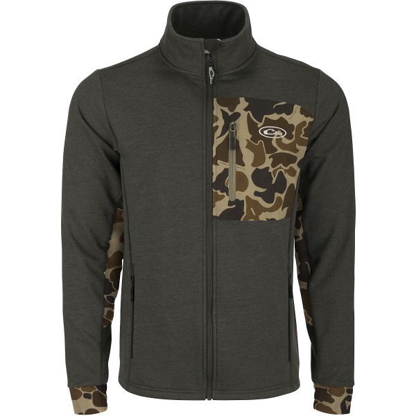 drake-waterfowl-hybrid-windproof-jacket-DS2055-olive-old-school-lifestyle-hunting-apparel-big-tall-bigcamo