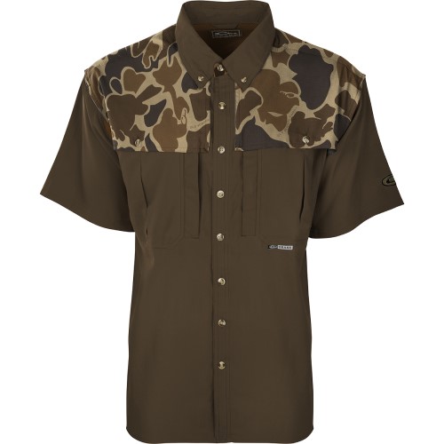 drake-waterfowl-old-school-two-tone-flyweight-short-sleeve-shirt-DW7007-upland-bird-hunting-gear-apparel-casualwear-big-tall-bigcamo