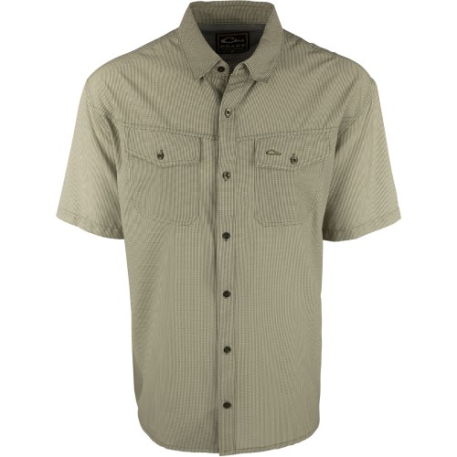 drake-waterfowl-travelers-check-short-sleeve-shirt-DS2002-dark-olive-fishing-lifestyle-apparel-gear-big-tall-bigcamo