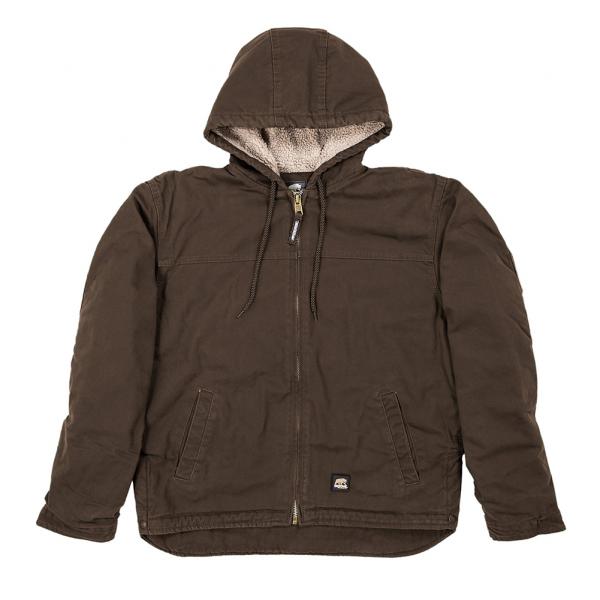 Berne-Apparel-Big-Tall-Washed-Hooded-Work-Coat-Bark