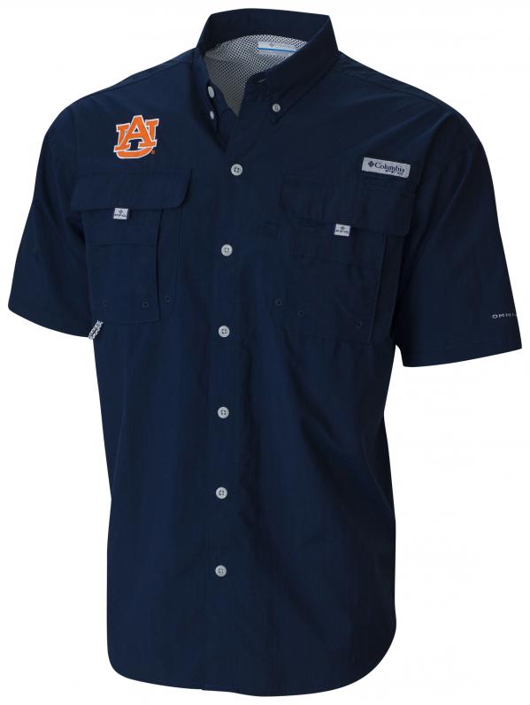 CLOSEOUT Columbia Sportswear Collegiate Short Sleeve Bahama Shirt
