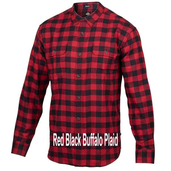 Dickies-Icon-Flannel-Red-Black-Buffalo-Plaid-Big-Tall-BigCamo-Name