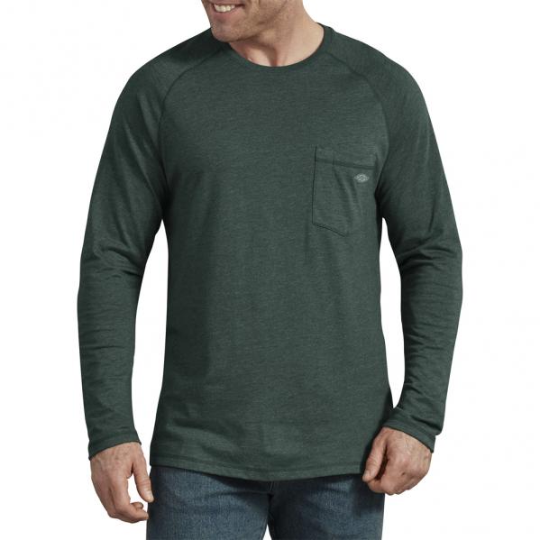 Dickies-TempIQ-Long-Sleeve-Performance-Shirt-Big-Tall-BigCamo-Hunter-Green