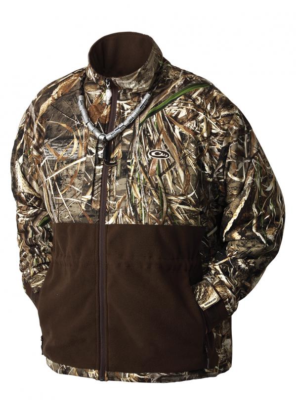 drake men's mst camo eqwader plus full zip