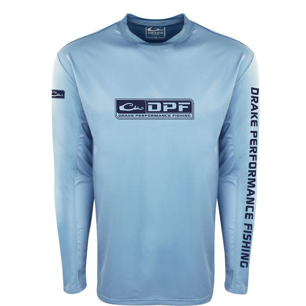 Drake Performance Fishing Shield 4™ Mesh Back Crew Neck L/S - Solid