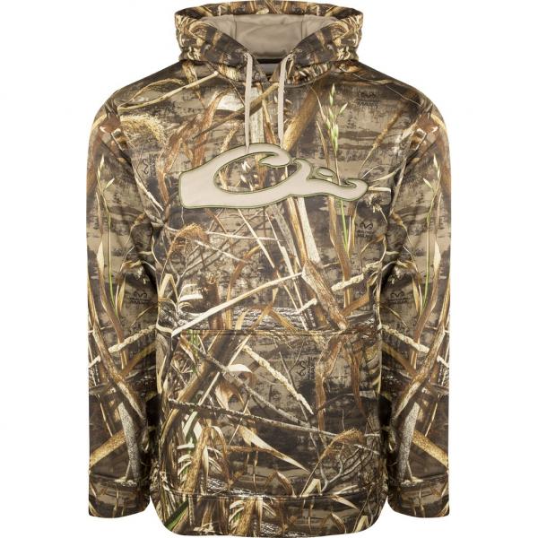 Drake Waterfowl Camo Performance Logo Hoodie