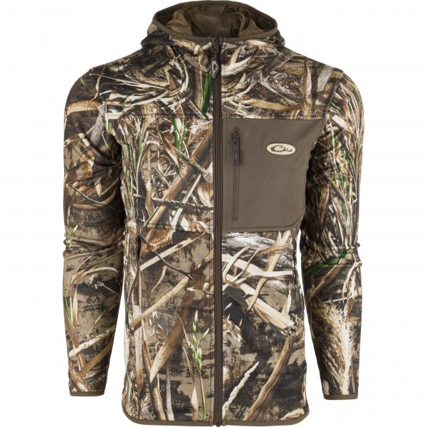 Drake-waterfowl-technical-performance-fleece-full-zip-DW2275-015-realtree-max5-jacket-waterfowl-duck-hunting-big-tall-big-camo