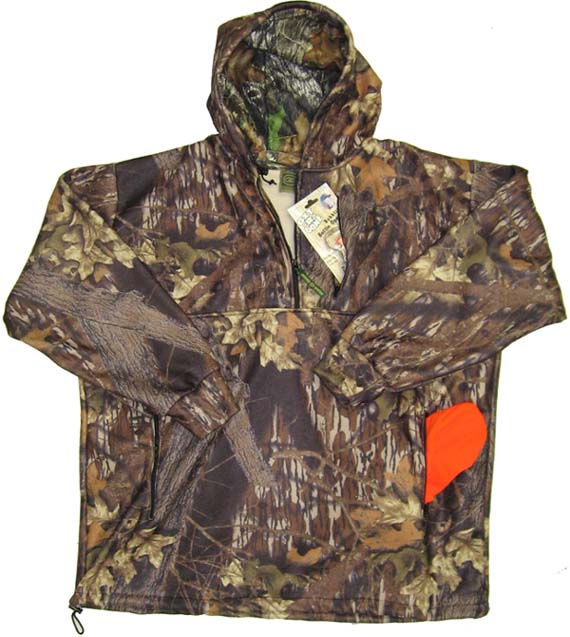 Mossy Oak & Realtree, Fleece Quarter Zip Hoodie Pullover