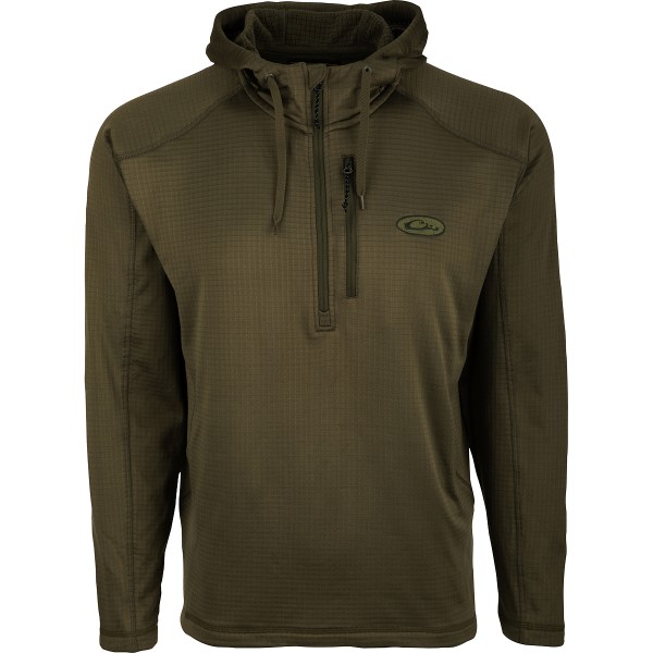 drake-waterfowl-breathelite-solid-quarter-zip-hoodie-DS2045-green-lifestyle-apparel-big-tall-bigcamo