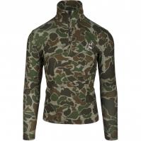 drake-ol-tom-performance-quarter-zip-OT3120-turkey-hunting-big-tall-big-camo-old-school-green