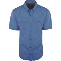 drake-waterfowl-travelers-check-short-sleeve-shirt-DS2002-blue-fishing-lifestyle-apparel-gear-big-tall-bigcamo